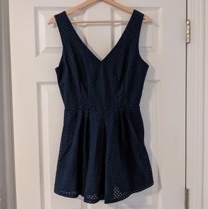 Navy Romper